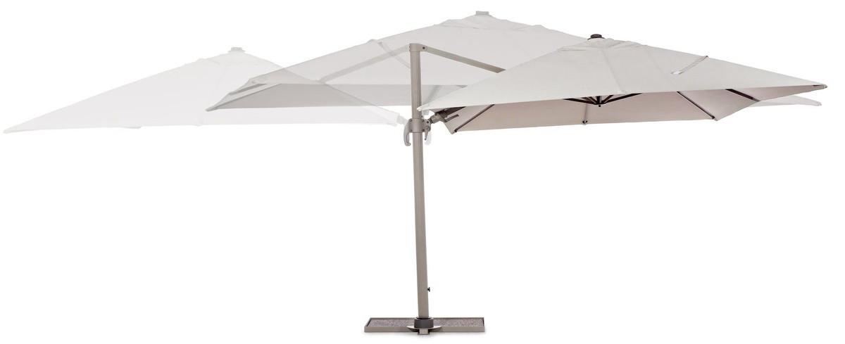 mutoni Parasol à bras libre Saragozza 300x400 brun clair  