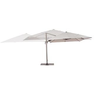 mutoni Parasol à bras libre Saragozza 300x400 brun clair  