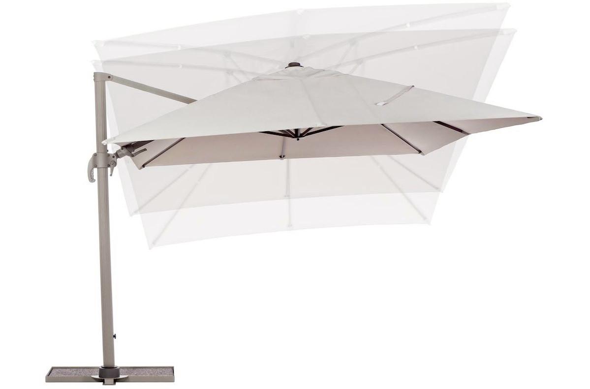 mutoni Parasol à bras libre Saragozza 300x400 brun clair  