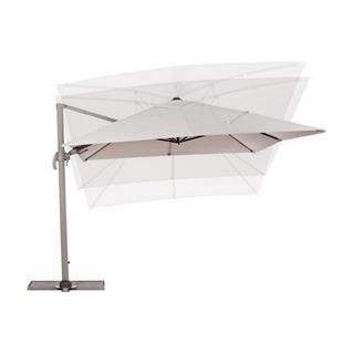 mutoni Parasol à bras libre Saragozza 300x400 brun clair  