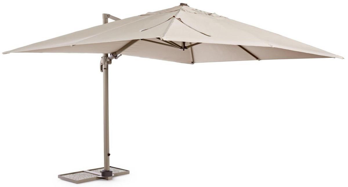 mutoni Parasol à bras libre Saragozza 300x400 brun clair  