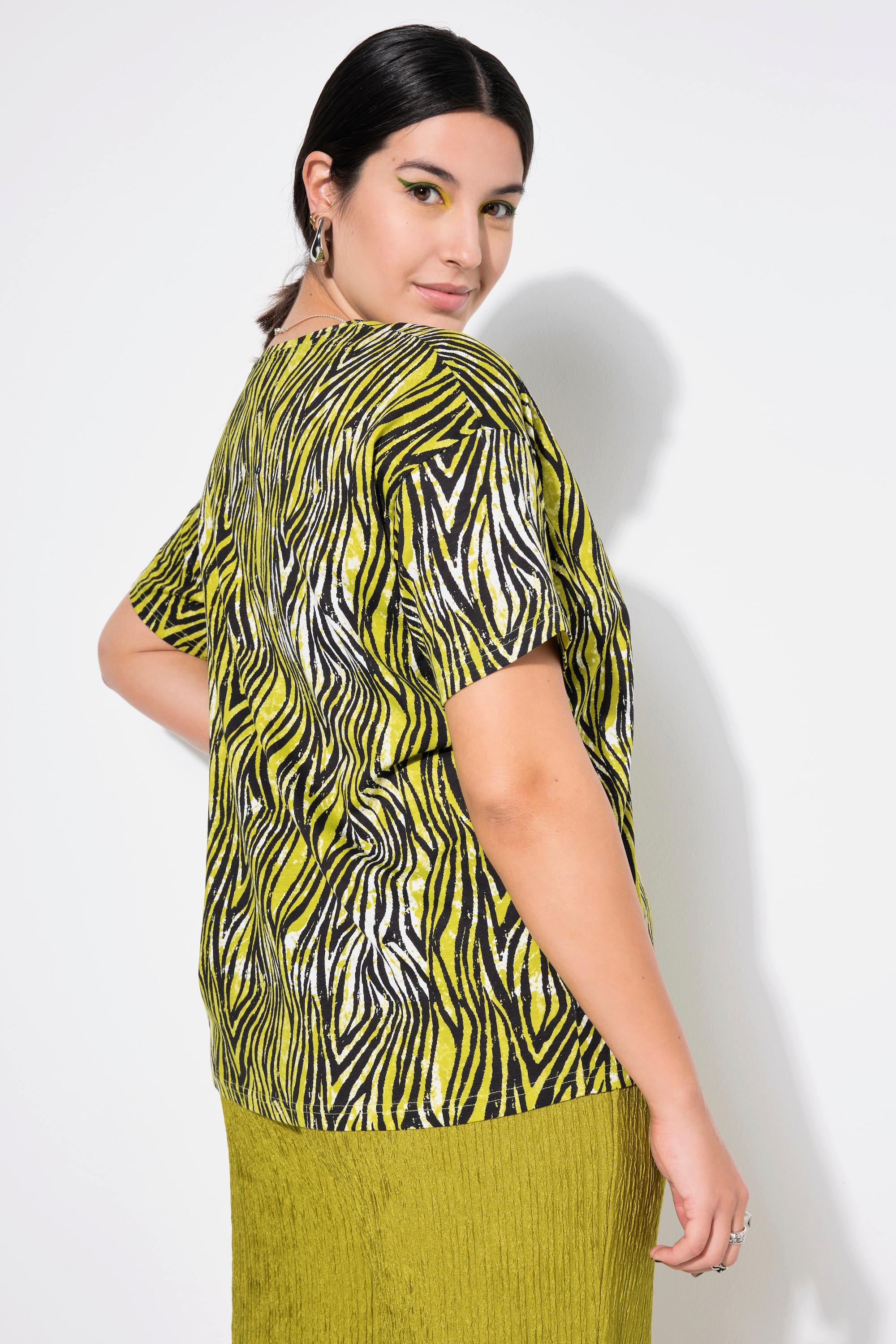 Studio Untold  T-Shirt, oversized, Zebra-Muster 