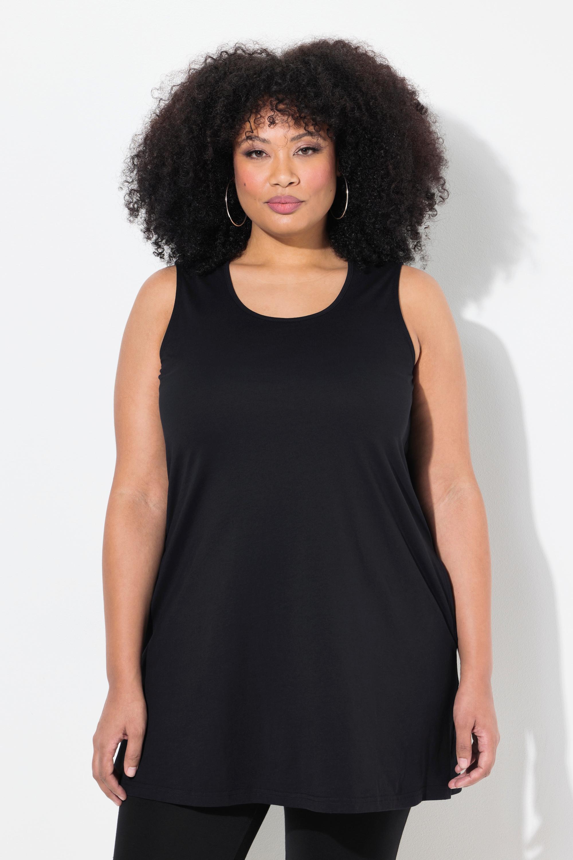 Ulla Popken Débardeur Ligne A Col Rond Sans Manches  