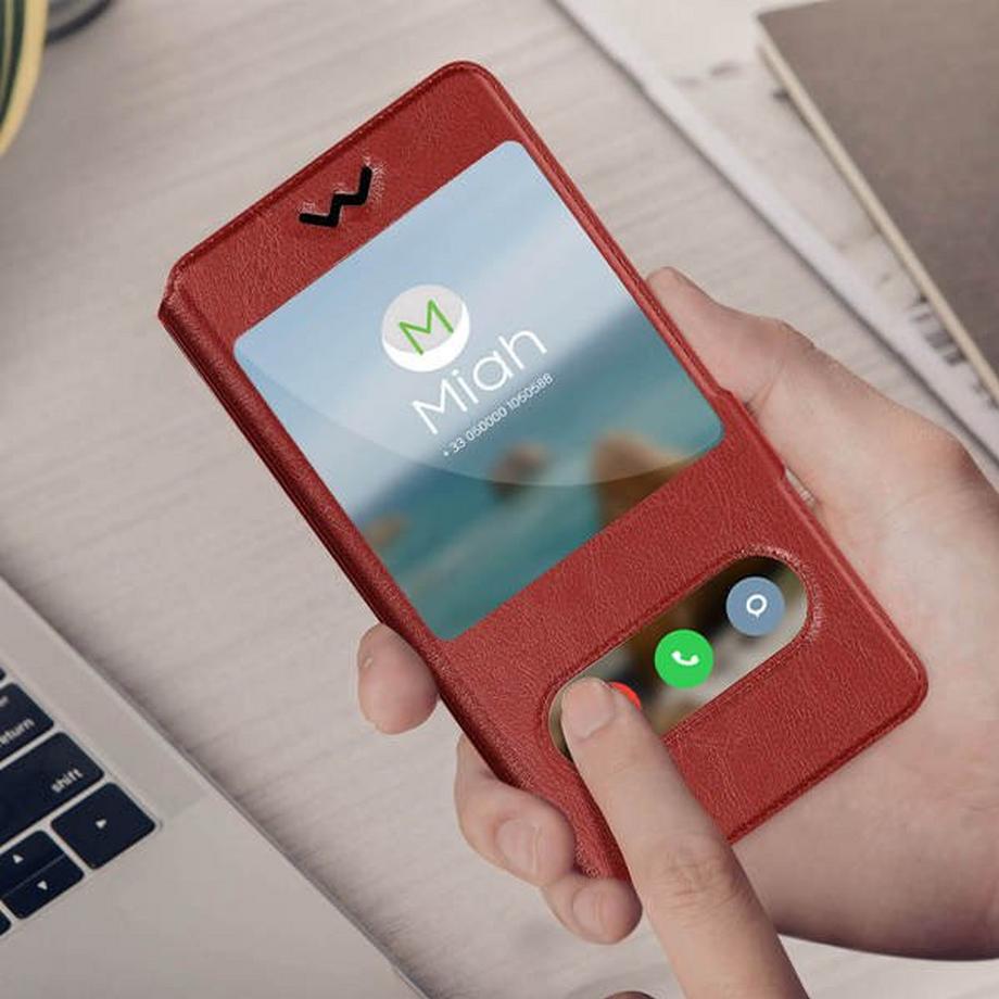 Avizar  Housse Universel 2x Fenêtre Rouge M 