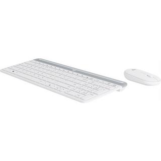 Logitech  Slim Wireless Keyboard and Mouse Combo MK470 - OFFWHITE - CH - CENTRAL 