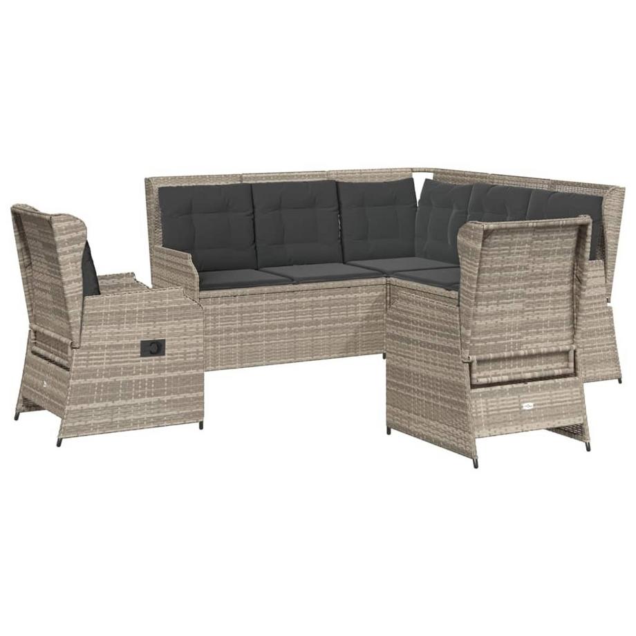 set salotto da giardino Polirattan