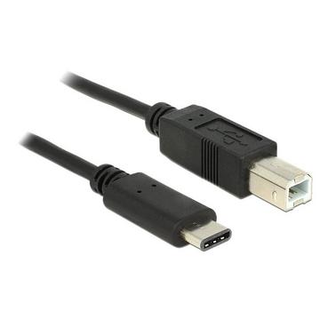 0.5m, USB2.0-C/USB2.0-B cavo USB 0,5 m USB B USB C Nero