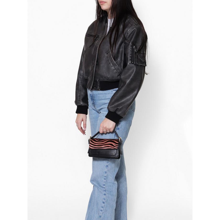 Gave Lux Borsa Sottobraccio Stampa Leopardata  