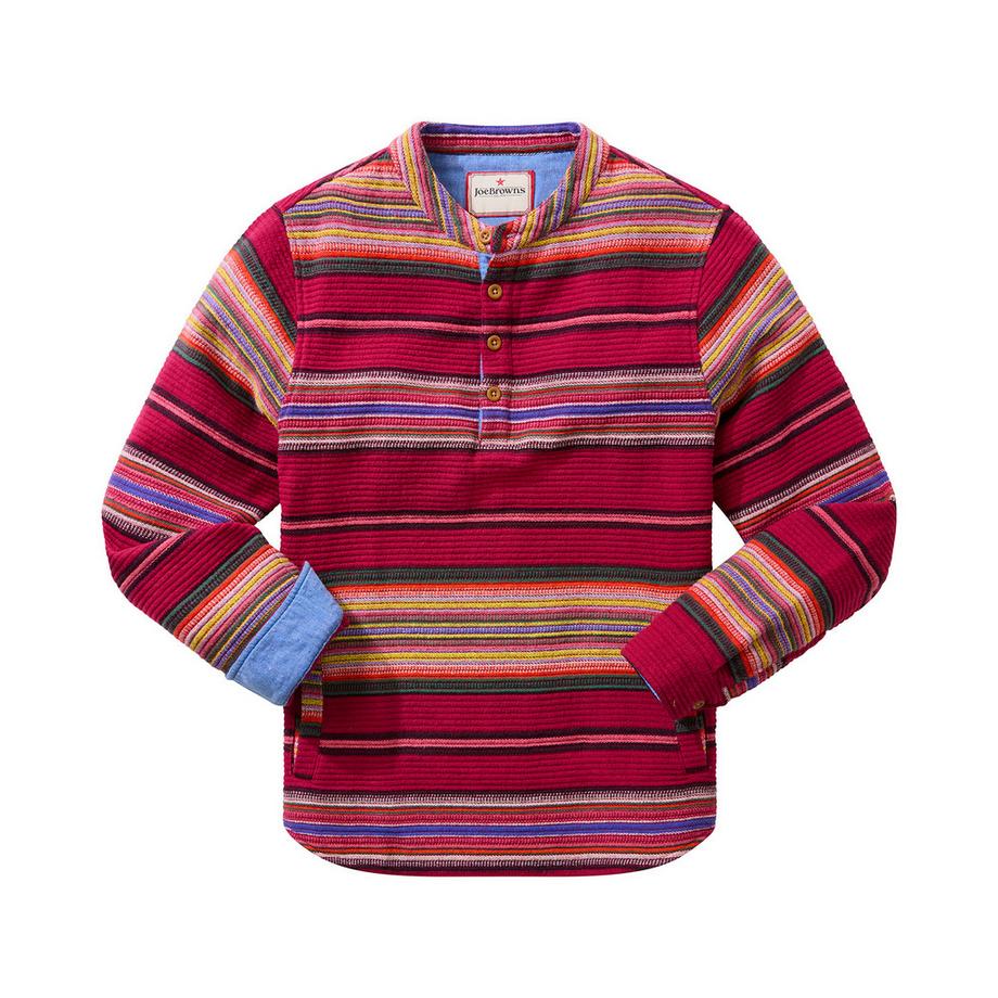 Joe Browns Top a maniche lunghe Henley in jacquard a righe  