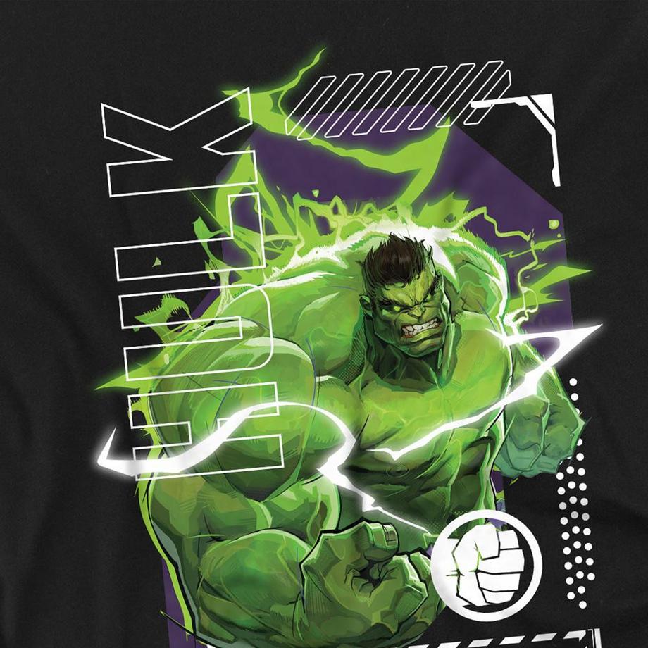 MARVEL T-Shirt Manches Longues Motif Hulk Smash  