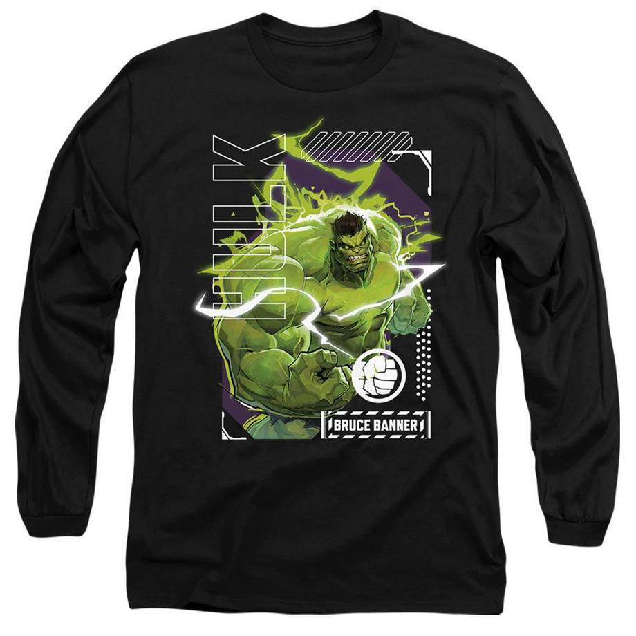 T-ShirtManches Longues Motif Bruce Banner Hulk Smash