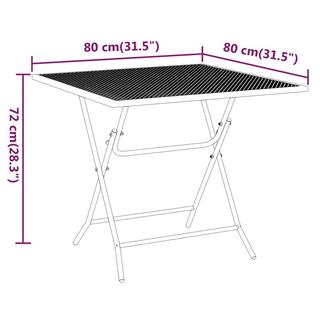 VidaXL Gartentisch metall  