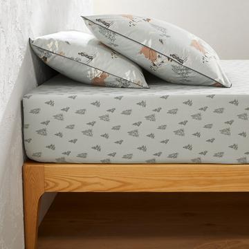 Drap-housse percale de coton bonnet 30 cm