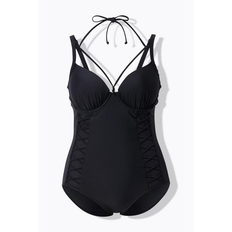 Ulla Popken Maillot de bain Bonnets souples à armatures à nouer sur la nuque  