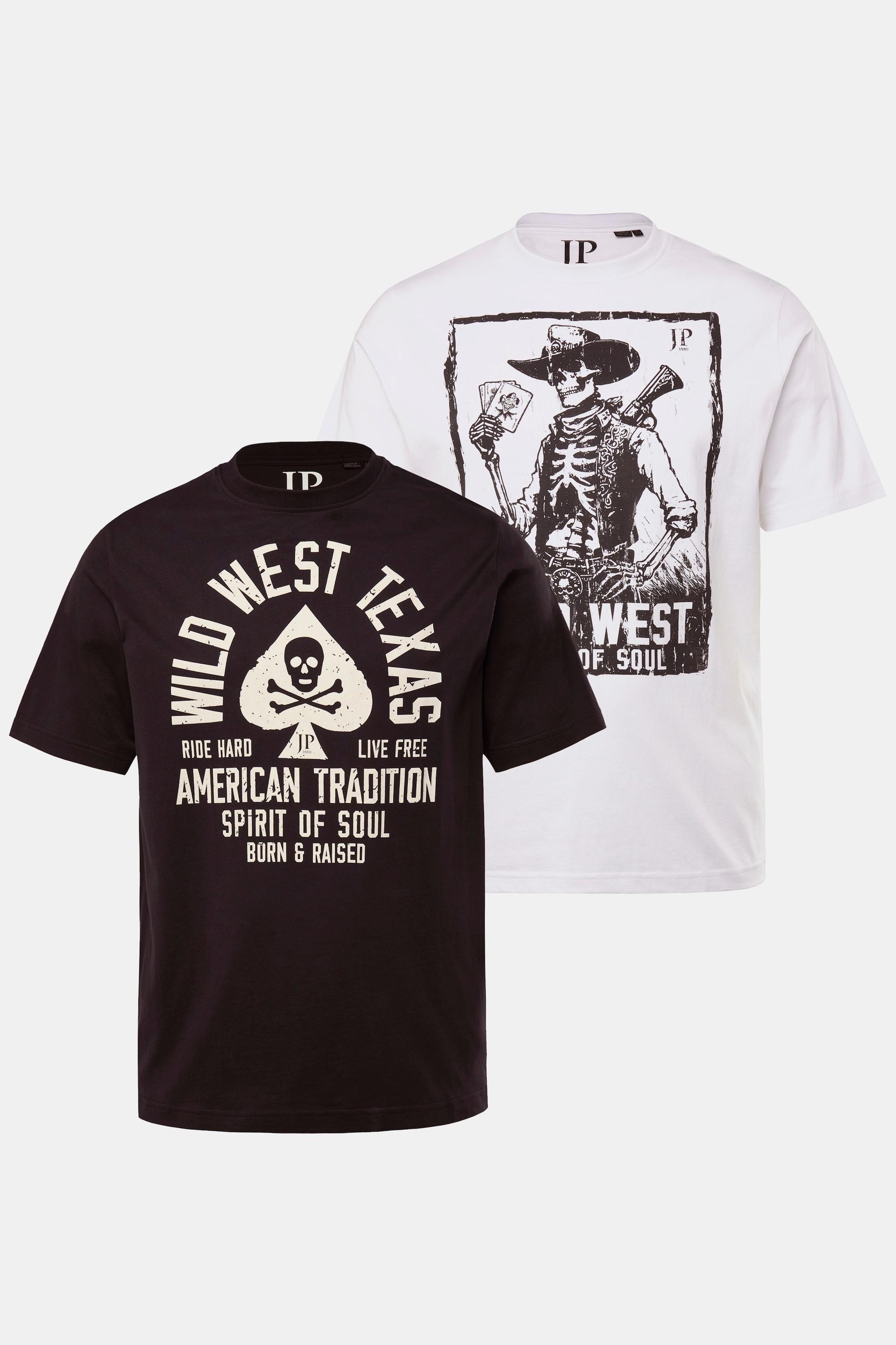 JP1880 T-shirt Confezione Doppia Mezze Maniche Stampa sul Petto  