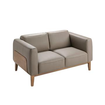 2-Sitzer-Sofa,gepolstert mit Leder Details