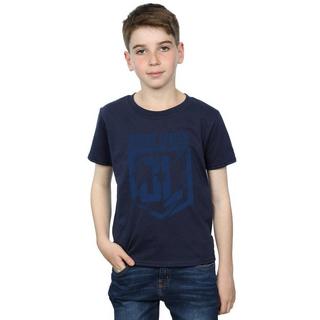 DC COMICS  Justice League Movie Indigo Logo TShirt 