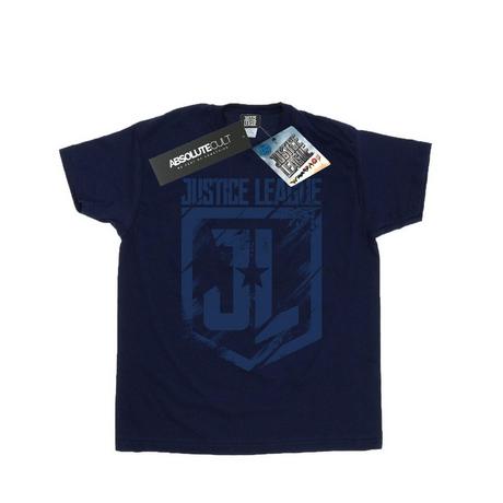 DC COMICS  Justice League Movie Indigo Logo TShirt 