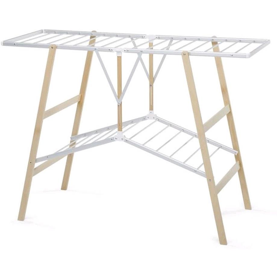 Foppapedretti  - Myhome Ciak Wäscheständer, Aluminium walnuss 