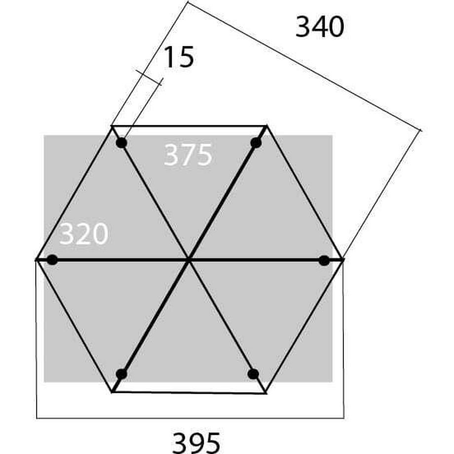 mutoni Padiglione da giardino Grigio salmone 395x395  
