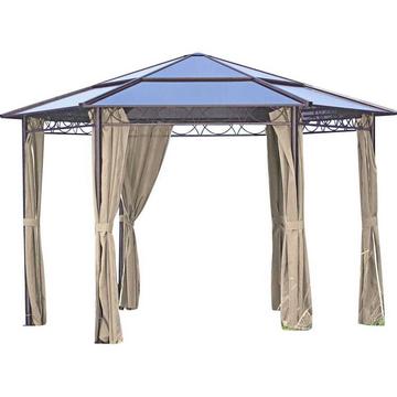 Padiglione da giardino Grigio salmone 395x395