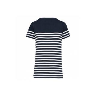 Kariban Marine Gestreiftes Bio T-Shirt  