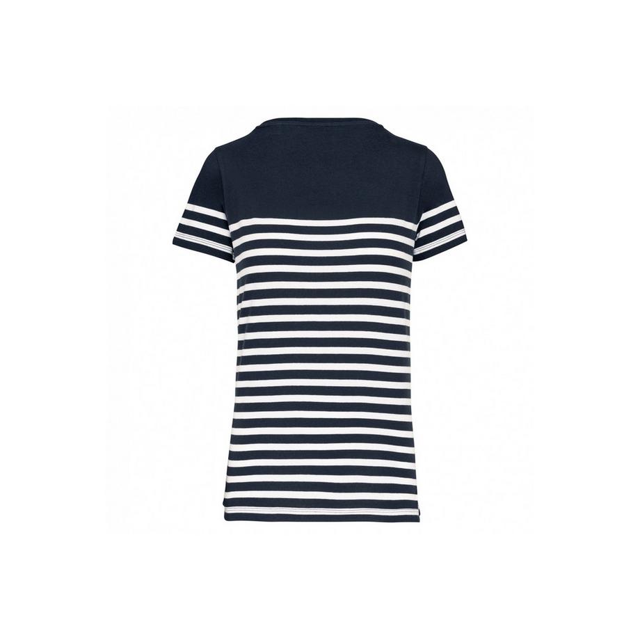 Kariban T-Shirt Marin Rayé Bio  