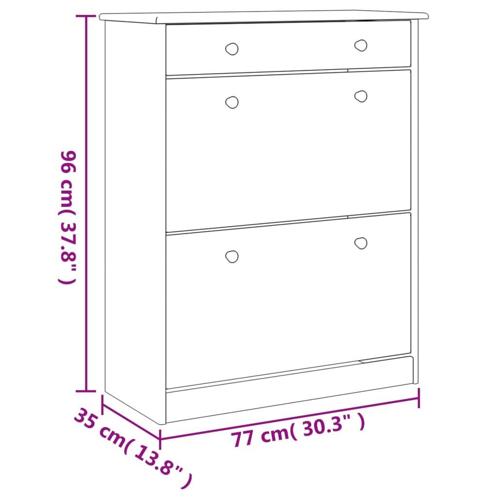 VidaXL Schuhschrank kiefernholz  