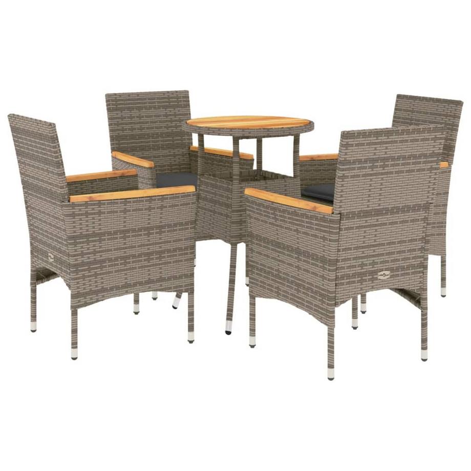 set da pranzo da giardino Polirattan