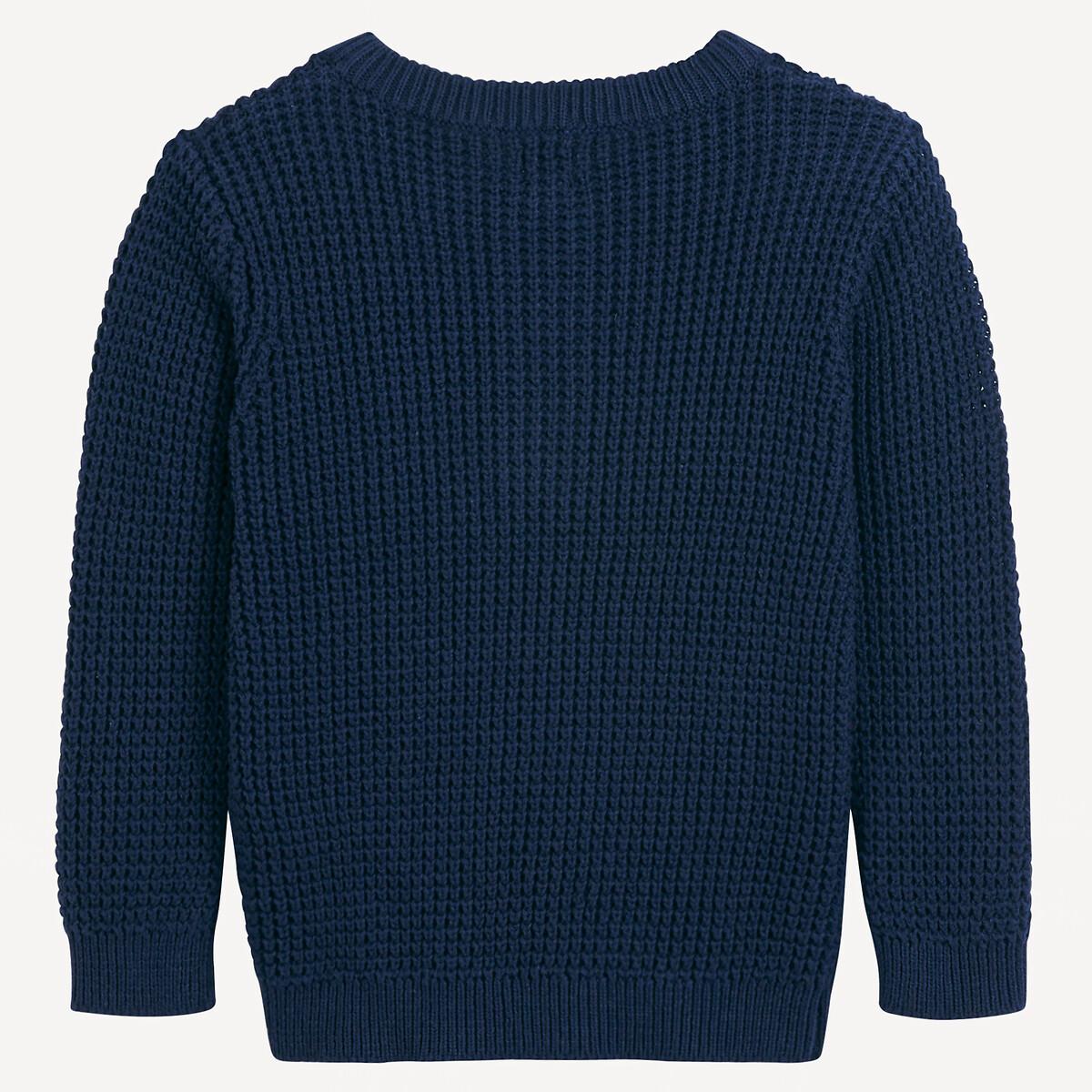 La Redoute Collections  Pullover mit Rundhals und Knopfleiste 