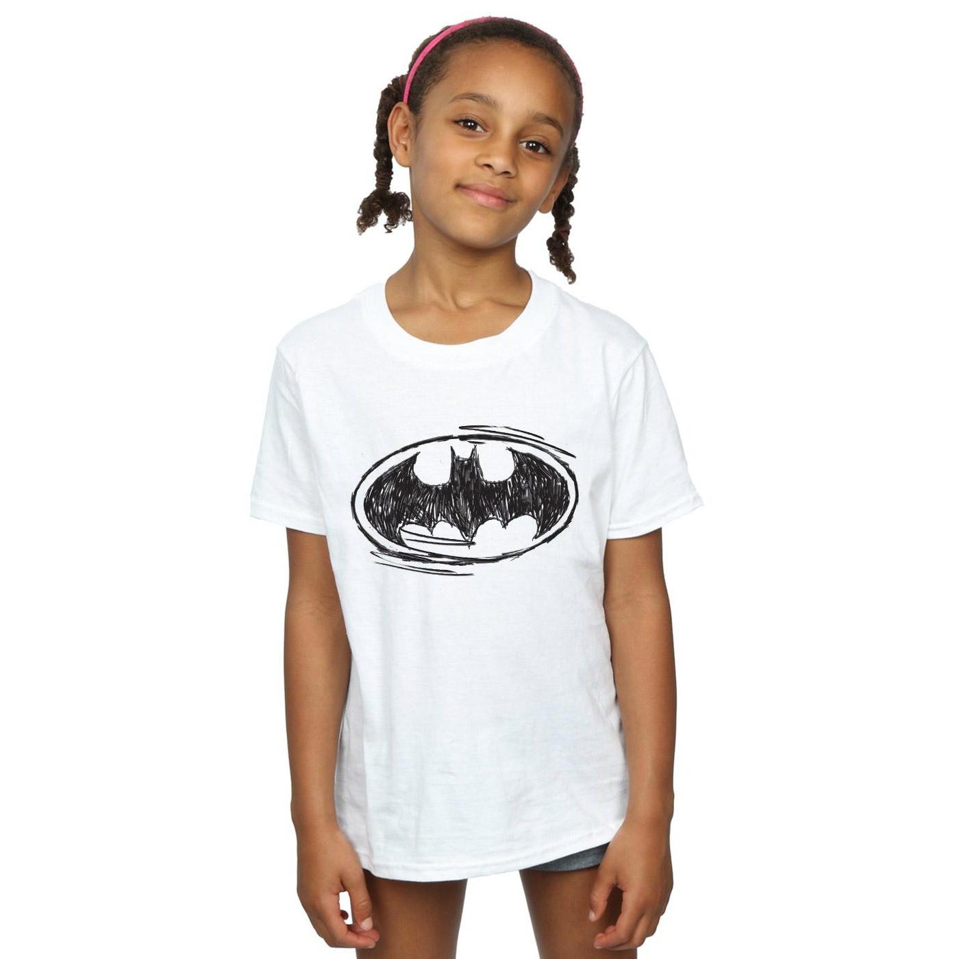 DC COMICS  Batman Sketch Logo TShirt 