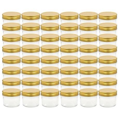 VidaXL Marmeladengläser mit deckel 48 stk. glas  