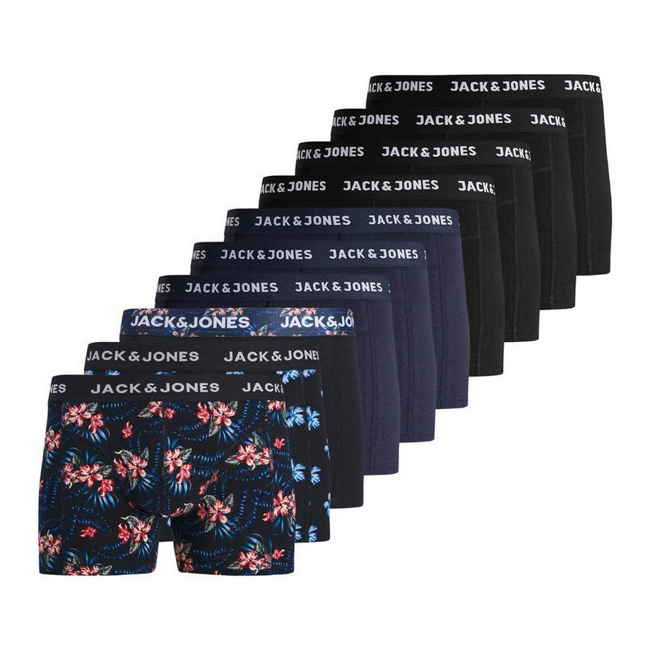 Boxershort  10er Pack Stretch-JACLAMINE FLOWER TRUNKS 10 PACK