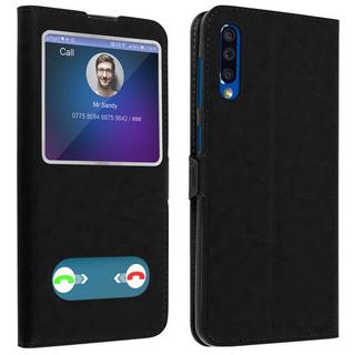 Avizar  Doppelfenster Cover Galaxy A50 Schwarz 