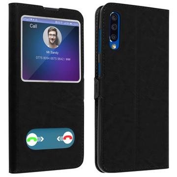 Doppelfenster Cover Galaxy A50 Schwarz