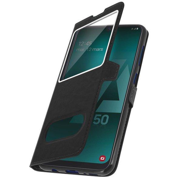 Avizar  Doppelfenster Cover Galaxy A50 Schwarz 