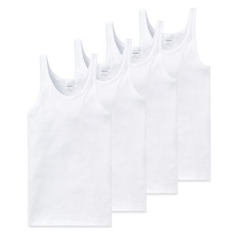 Schiesser Cotton Essentials Feinripp Unterhemd 4er Pack  