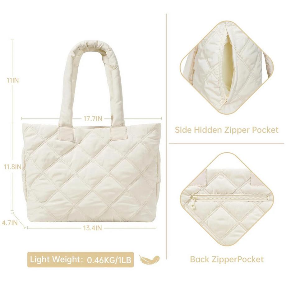 Only-bags.store Gepolsterte Shopper Tasche mit Laptopfach und mehreren Fächern  