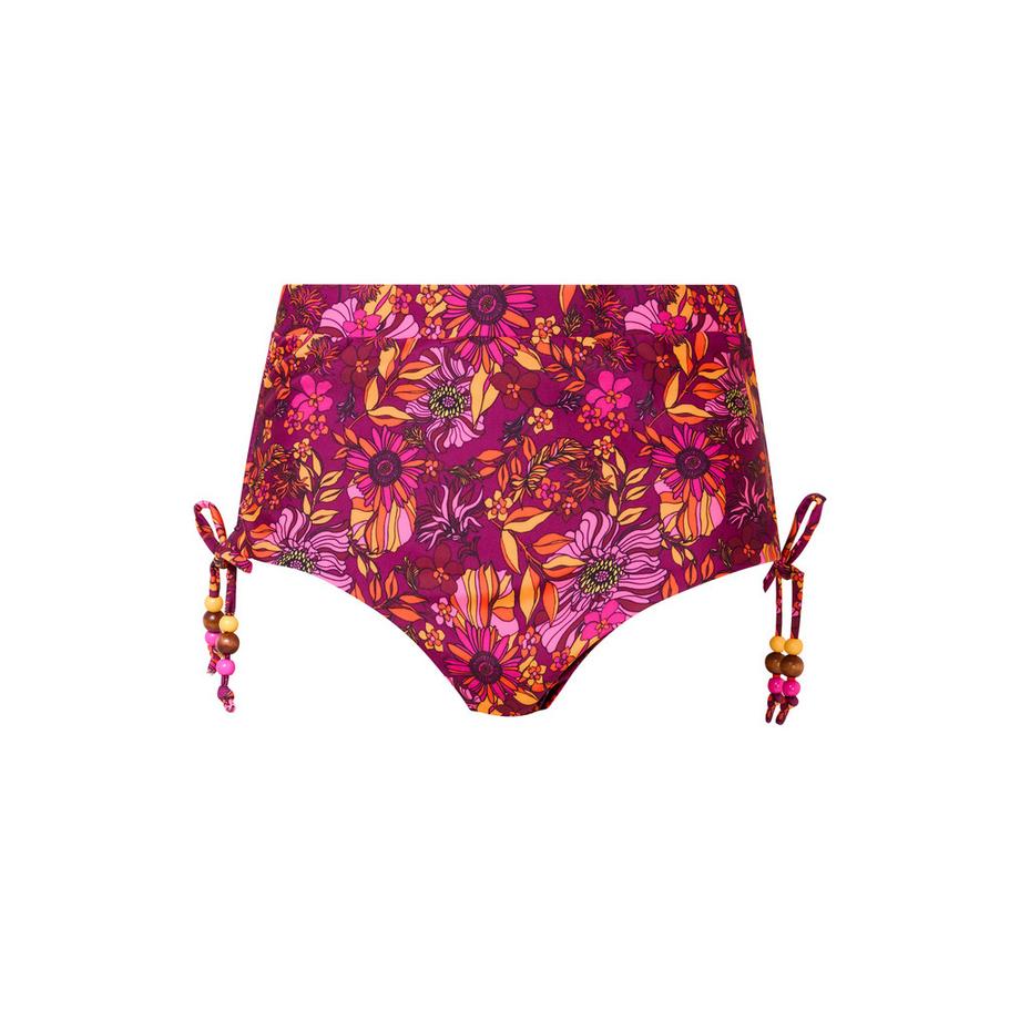 Joe Browns High-Waist-Bikinihose mit Blumenprint und Perlendetail  