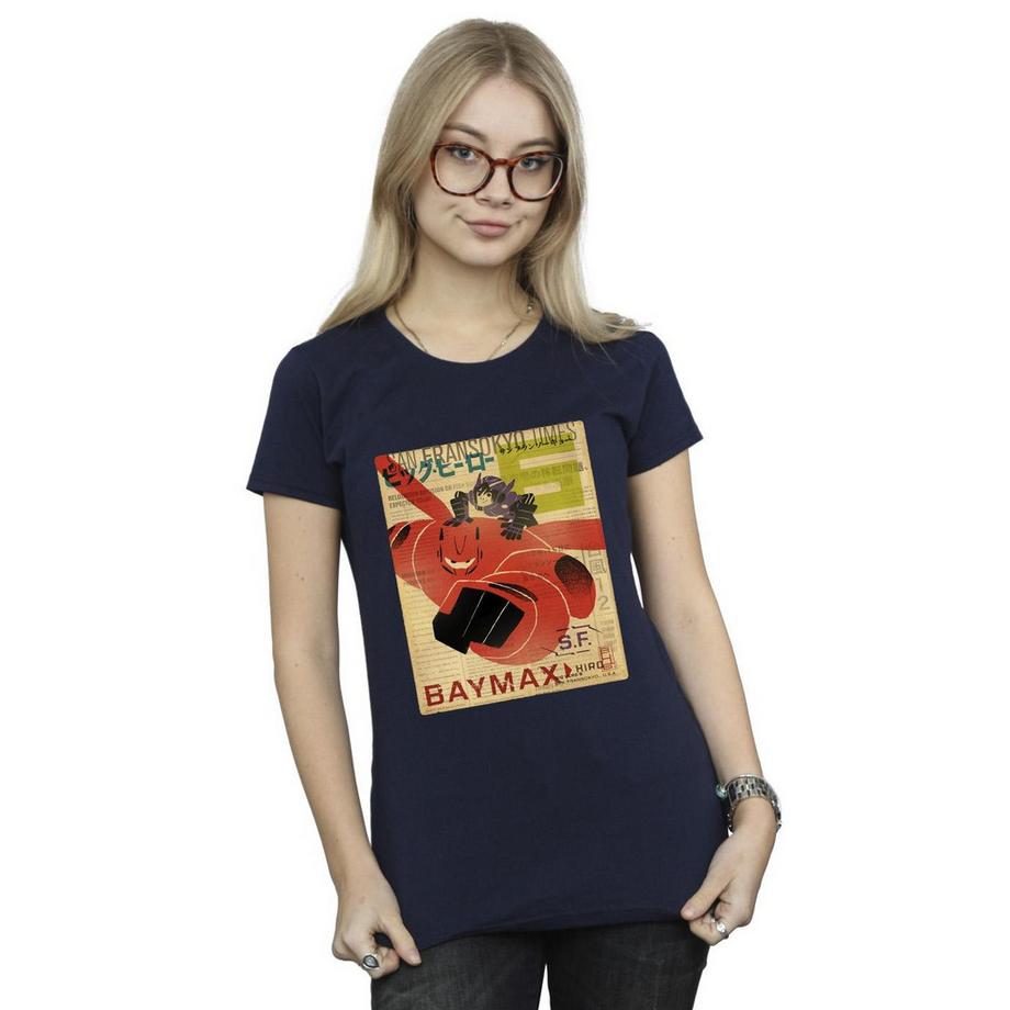 Disney Big Hero 6 Baymax San Fransokyo Times T-Shirt  