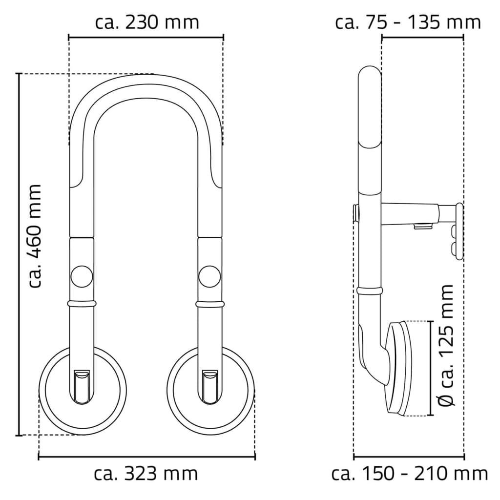 RIDDER Aide pour baignoire aluminium  