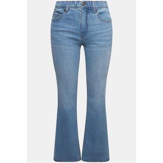 Ulla Popken  Jeans modello Mary con boot cut, taglio della gamba ampio e design a cinque tasche 