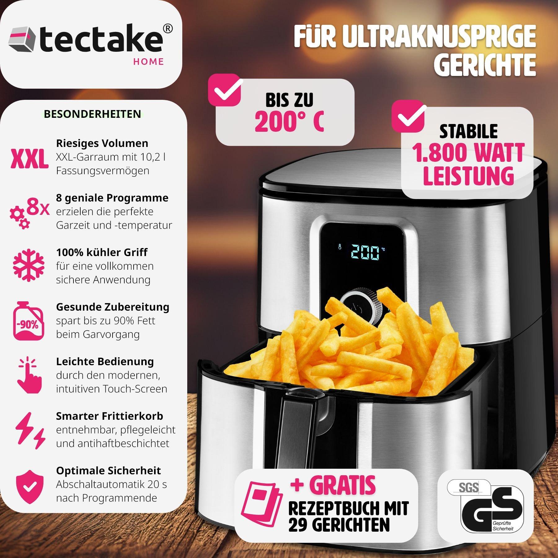 Tectake Friggitrice ad aria Ben 10,2L  