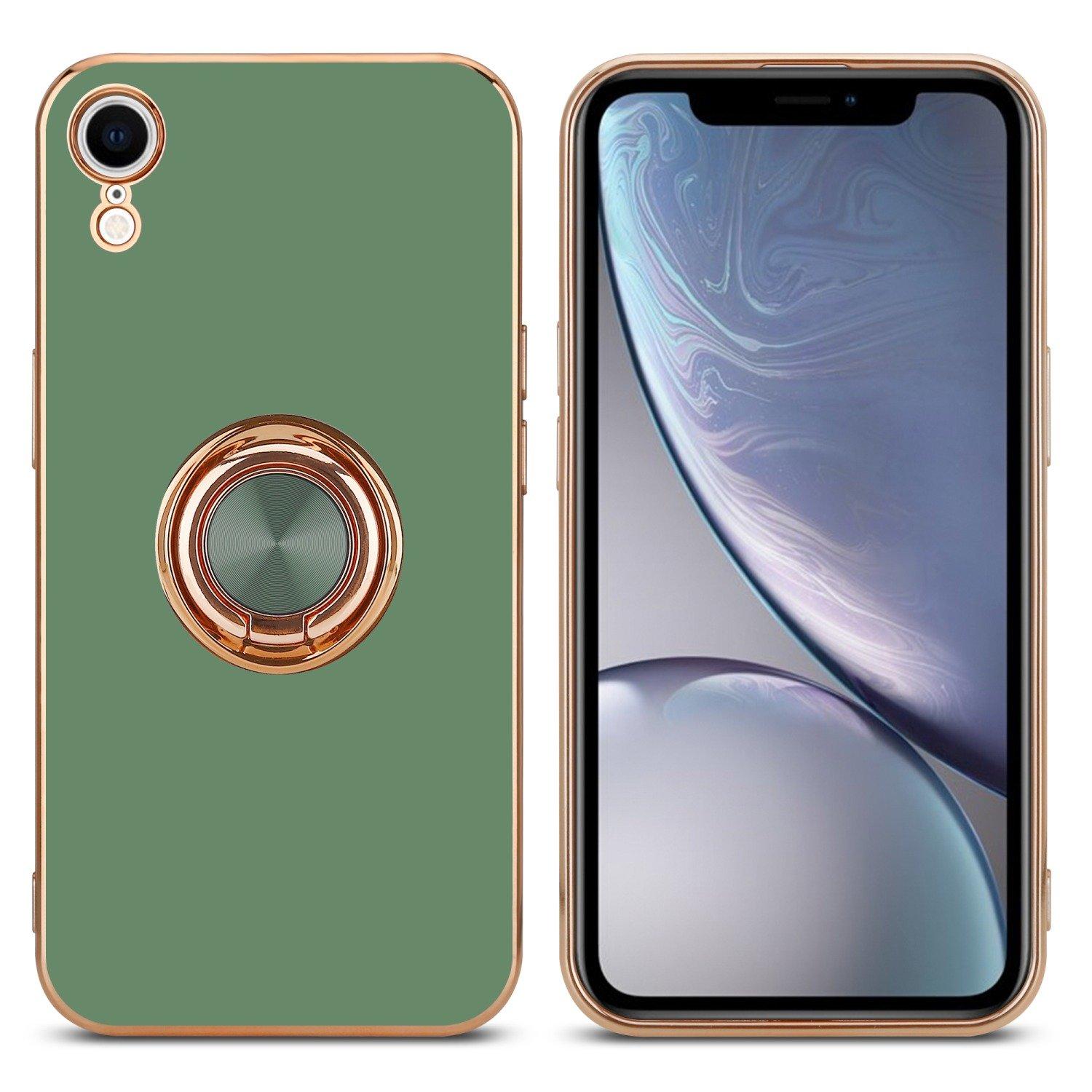 Cadorabo  Hülle für Apple iPhone XR mit Ring - Schutzhülle 