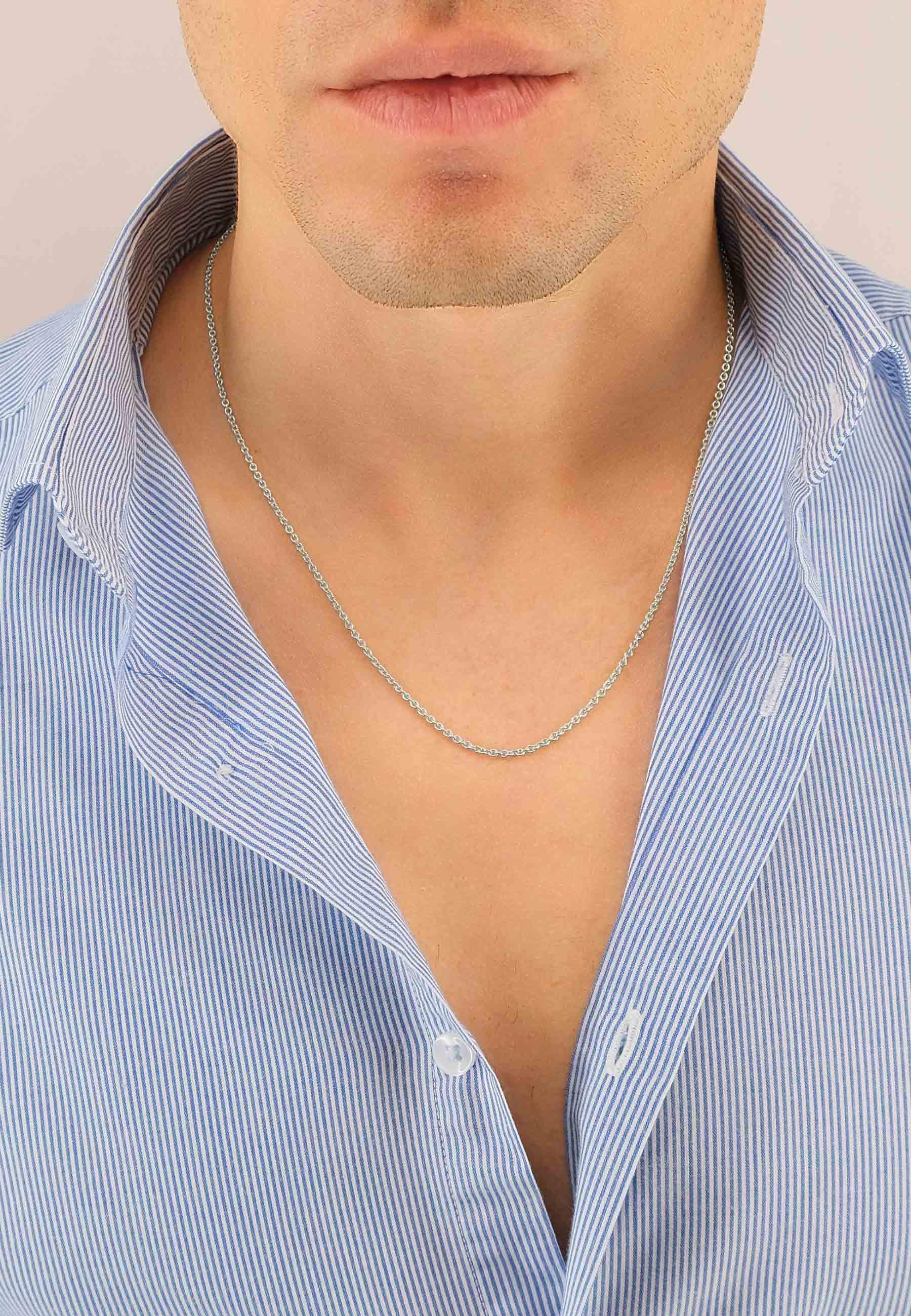 MUAU Schmuck  Collier Rundanker Weissgold 750, 1.9mm, 42cm 