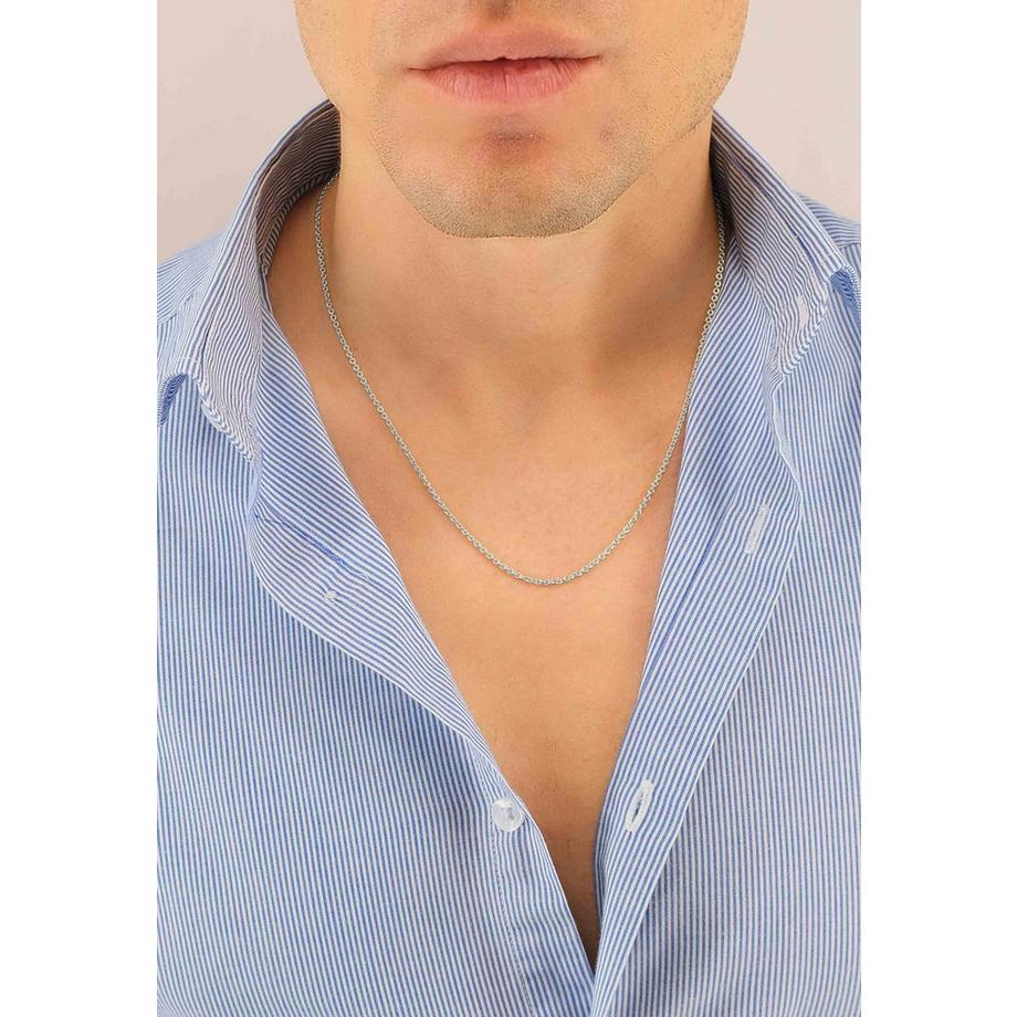 MUAU Schmuck  Collier Rundanker Weissgold 750, 1.9mm, 42cm 