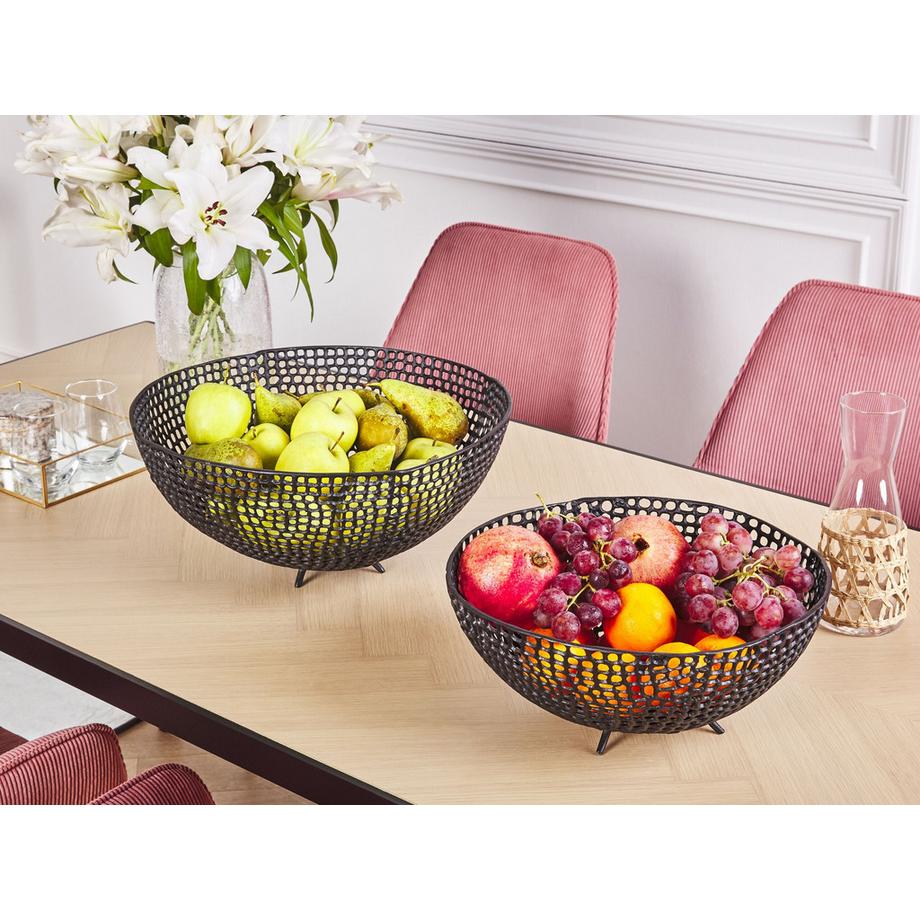 Beliani  Dekoschalen 2er Set aus Aluminium Modern KRUKUT 