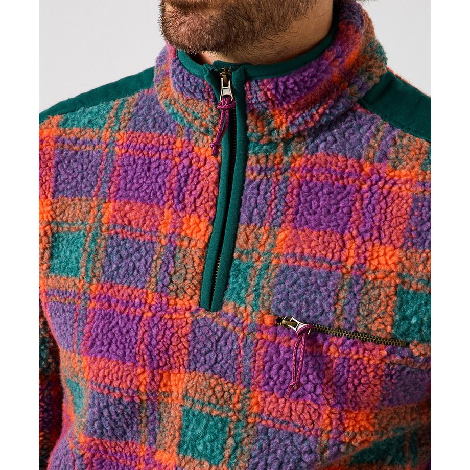 Joe Browns Borg Fleece Quarter Zip Col Montant  