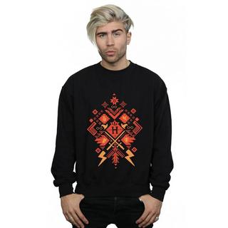 Harry Potter Fair Isle Weihnachten Baumwoll Sweatshirt  