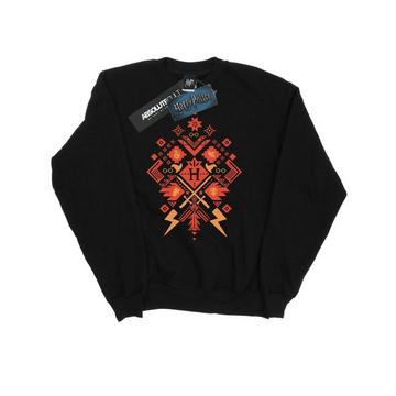 Weihnachten Fair Isle Sweatshirt aus Baumwolle